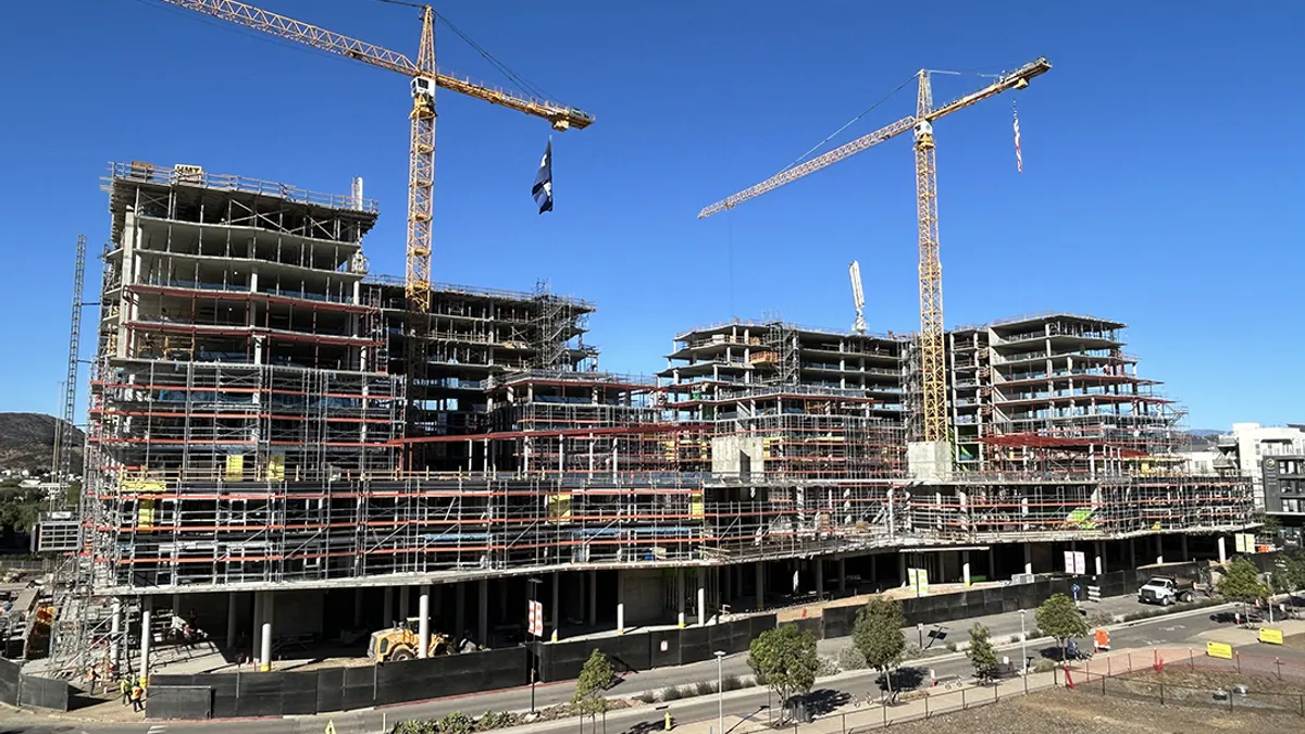 Mixed-use development under construction
